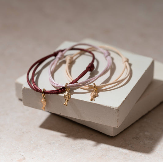 Sol and Sea Lucky Fish Bracelet - Red