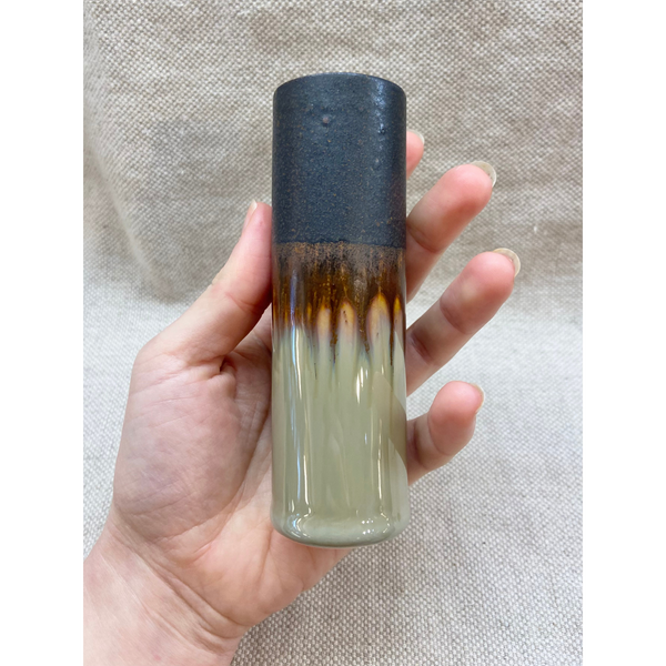 SGW Lab Cylinder Vase Medium Taupe Brown