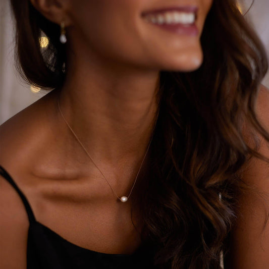 Wanderlust Life Fine Cord Necklace - Pearl
