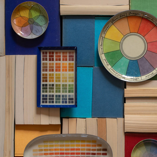 Medium Round Enamel Tray - Cercle Chromatique