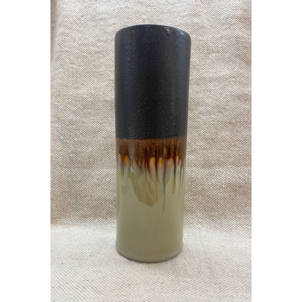 SGW Lab Cylinder Vase Large Taupe Brown