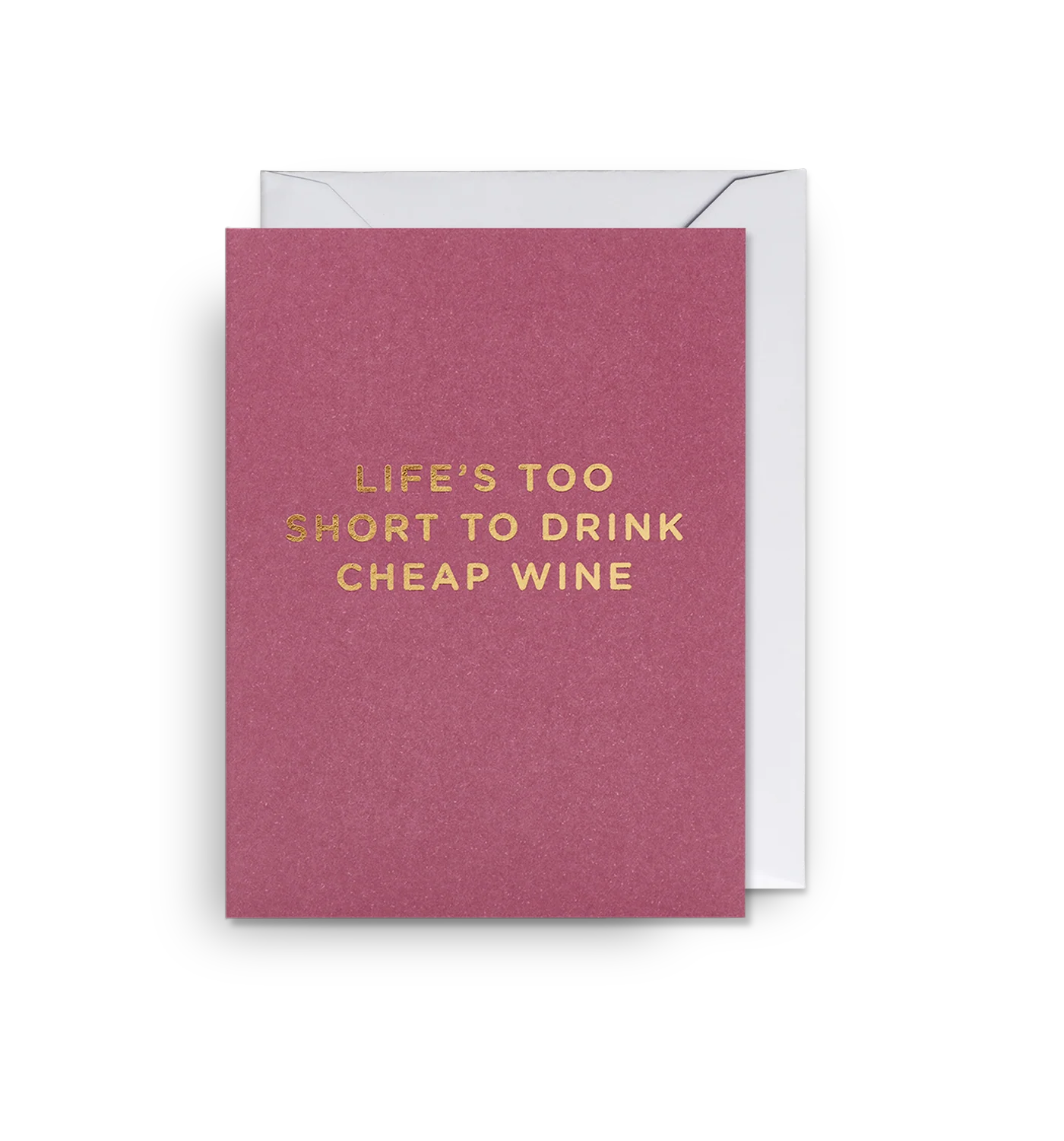 Lagom Mini Greeting Card - Cheap Wine