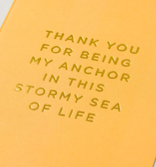 Lagom Mini Greeting Card - My Anchor in This Stormy Sea