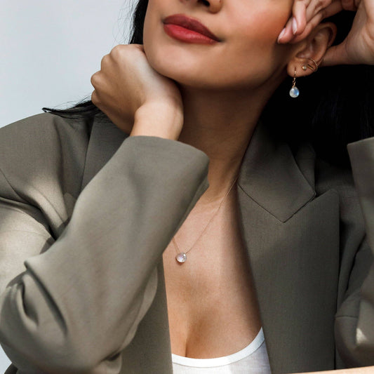 Wanderlust Life June Birthstone Necklace - Moonstone