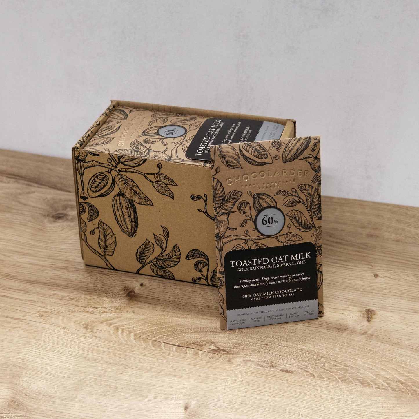 Chocolarder Gola Toasted Oat 60% Milk Chocolate Bar