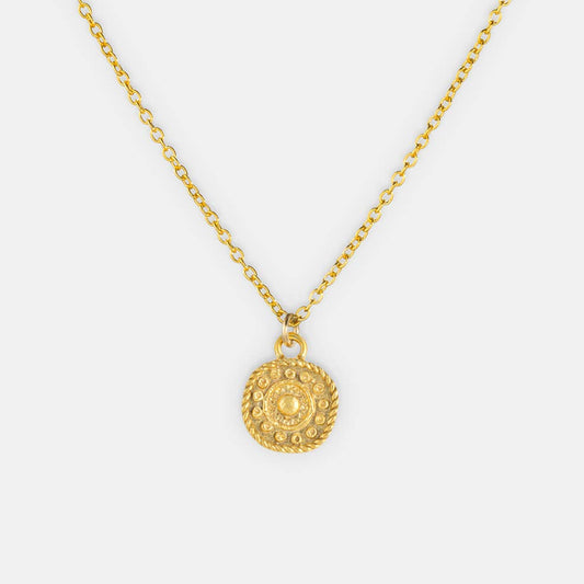 One & Eight Coin Necklace - Gold