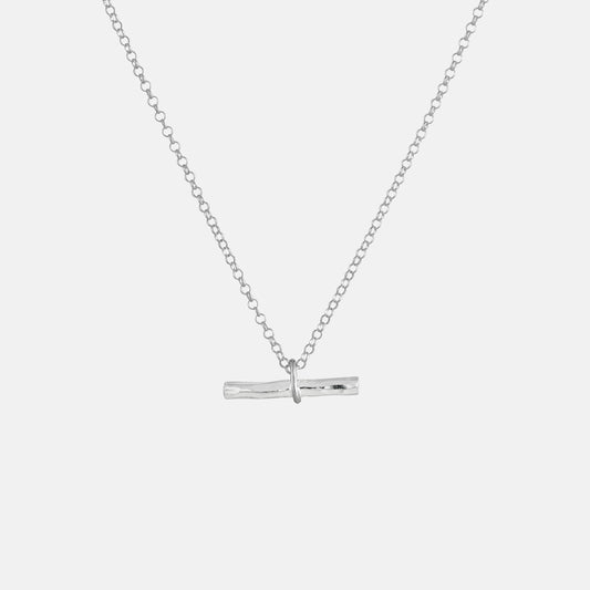 One & Eight Willow Necklace - Silver