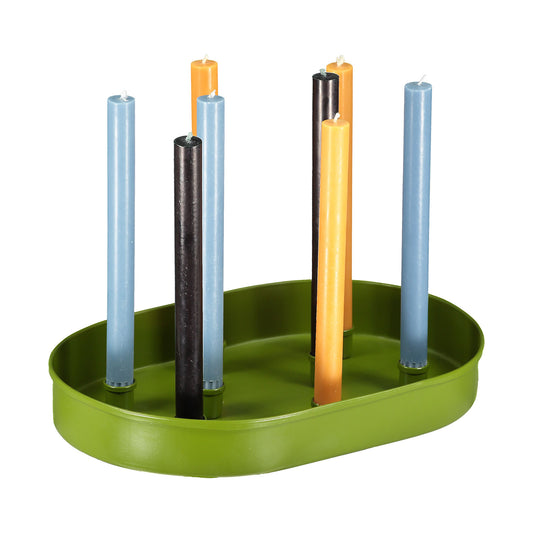 British Colour Standard Large Candle Tray - Olive
