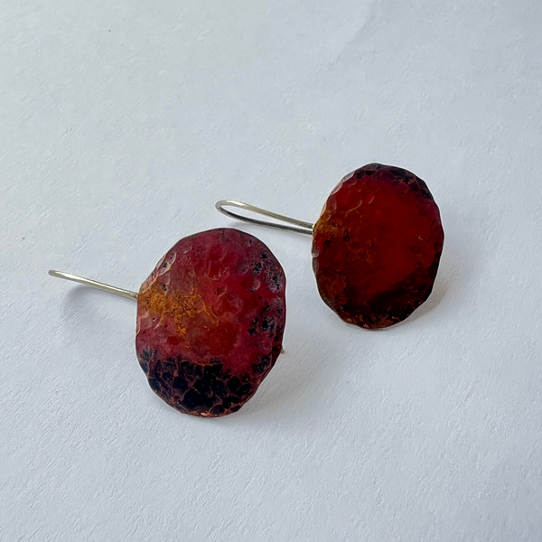 Sarah Drew Copper Pebble Earrings