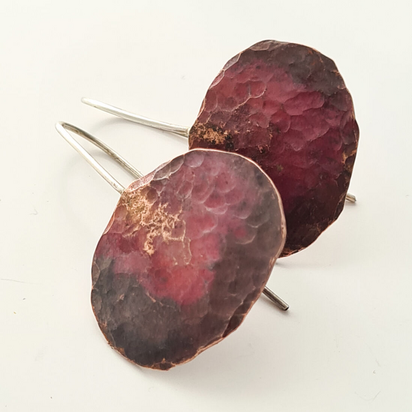 Sarah Drew Copper Pebble Earrings