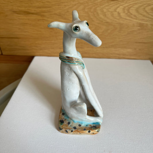 Shelagh Spear Sitting Dog SS231