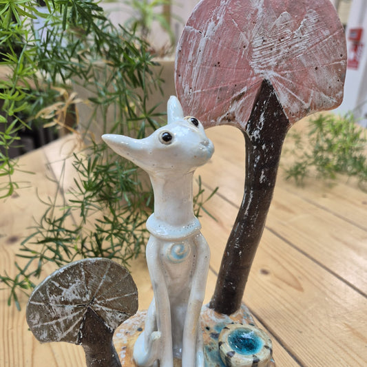 Shelagh Spear Cat, Trees, Water SS206