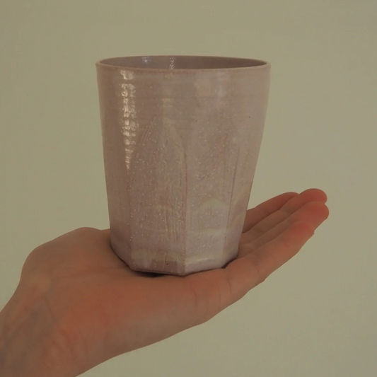 Tamsin John Stoneware Beaker - Pink