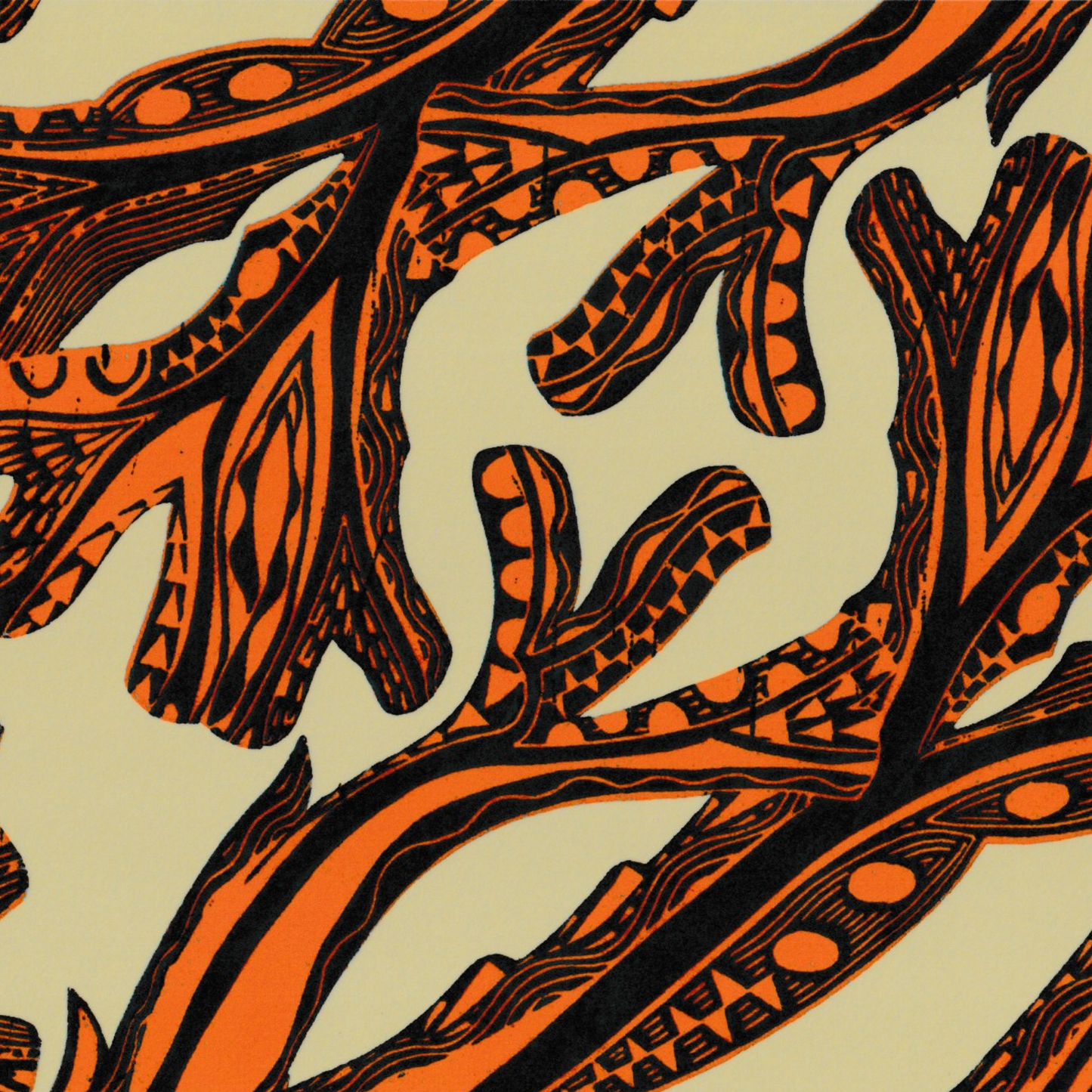 Seaweed Placemat - Coral Red