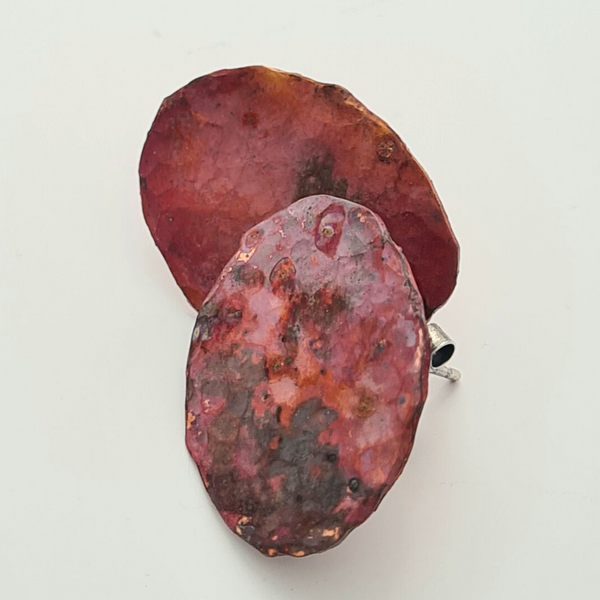 Sarah Drew Copper Pebble Earrings