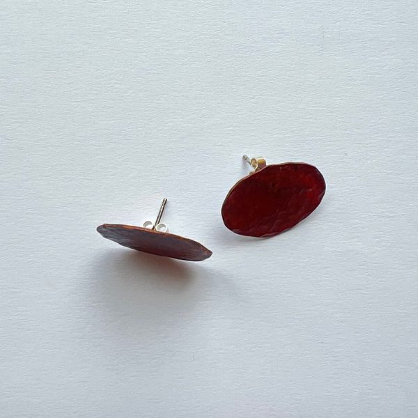 Sarah Drew Copper Pebble Earrings