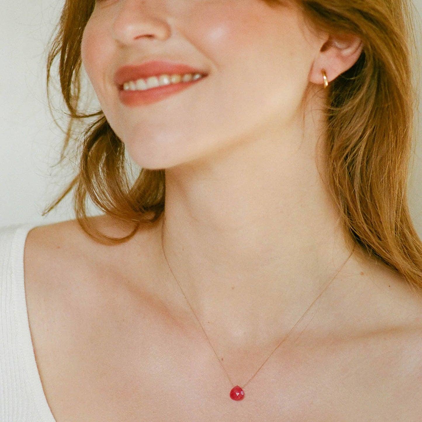 Wanderlust Life July Birthstone Necklace - Ruby
