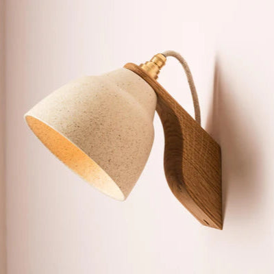 Studio Haran Element Oak and Ceramic Wall Light