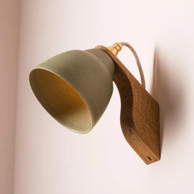 Studio Haran Element Oak and Ceramic Wall Light
