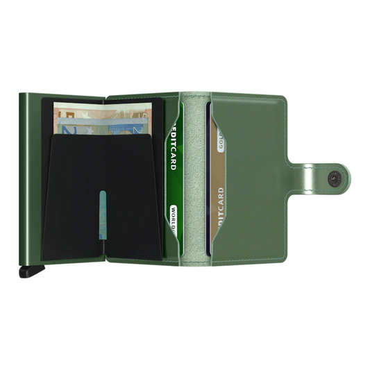 Mini Wallet - Metallic Green