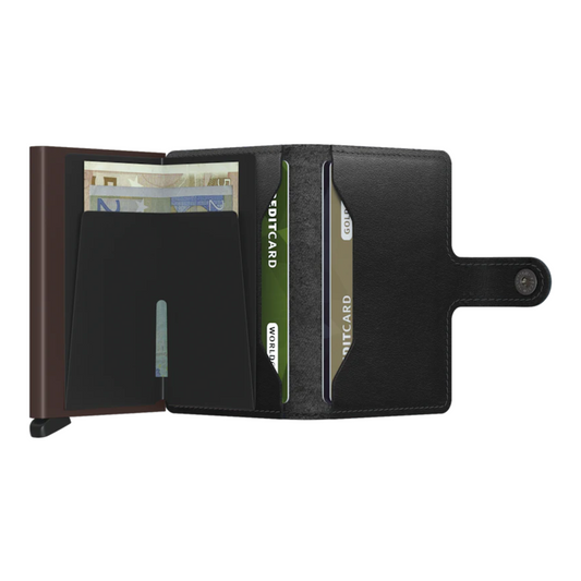 Mini Wallet - Original Black-Brown