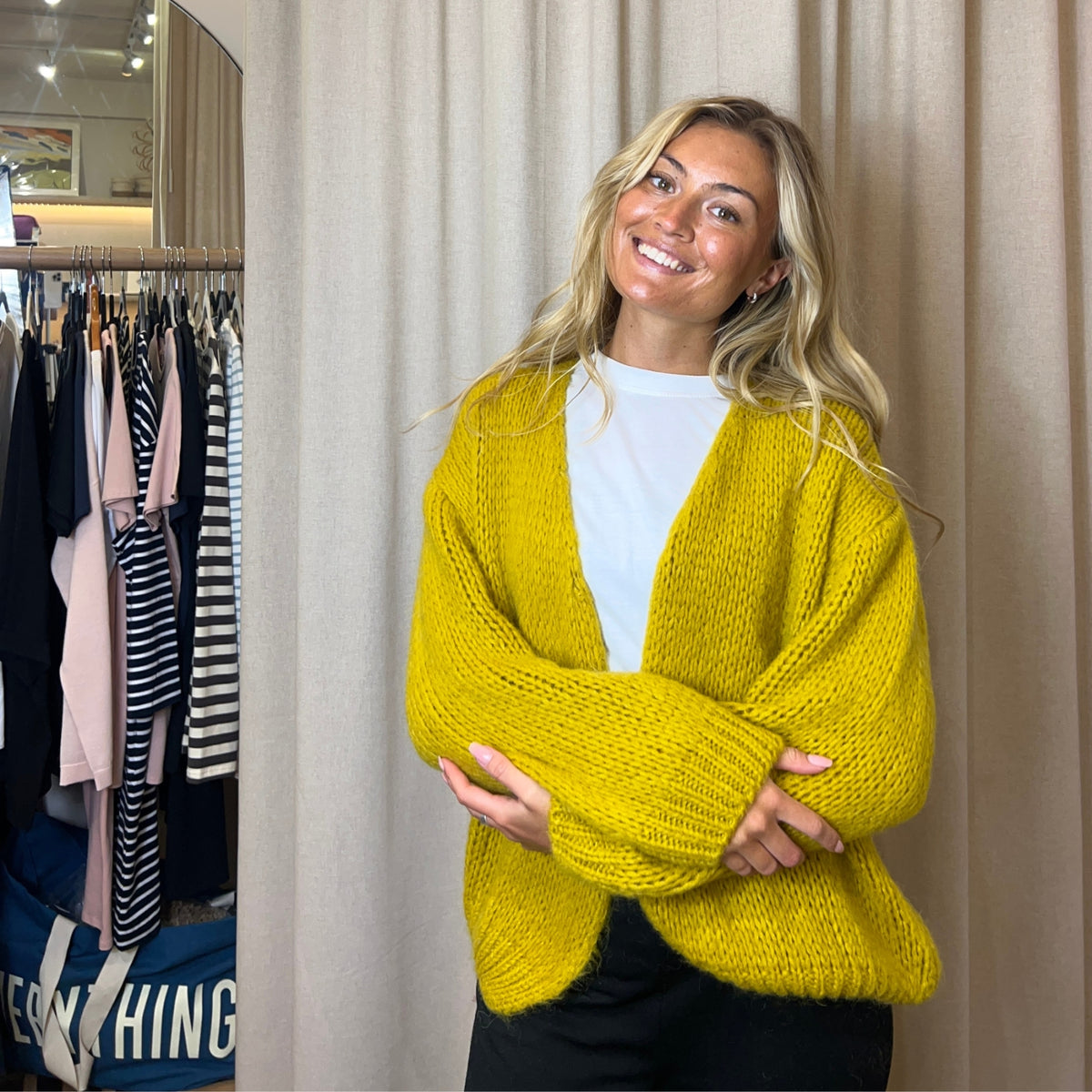 Burnt yellow cardigan online