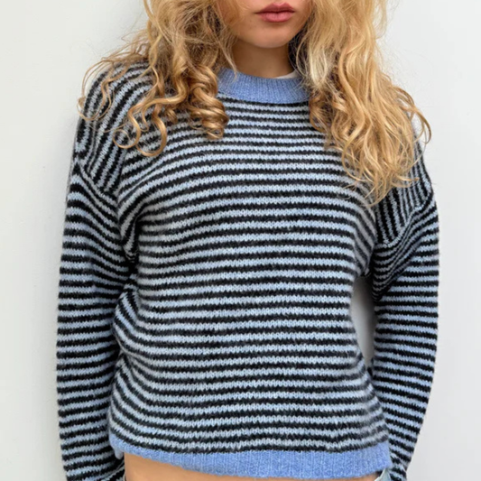 Nanna Striped Jumper - Blue