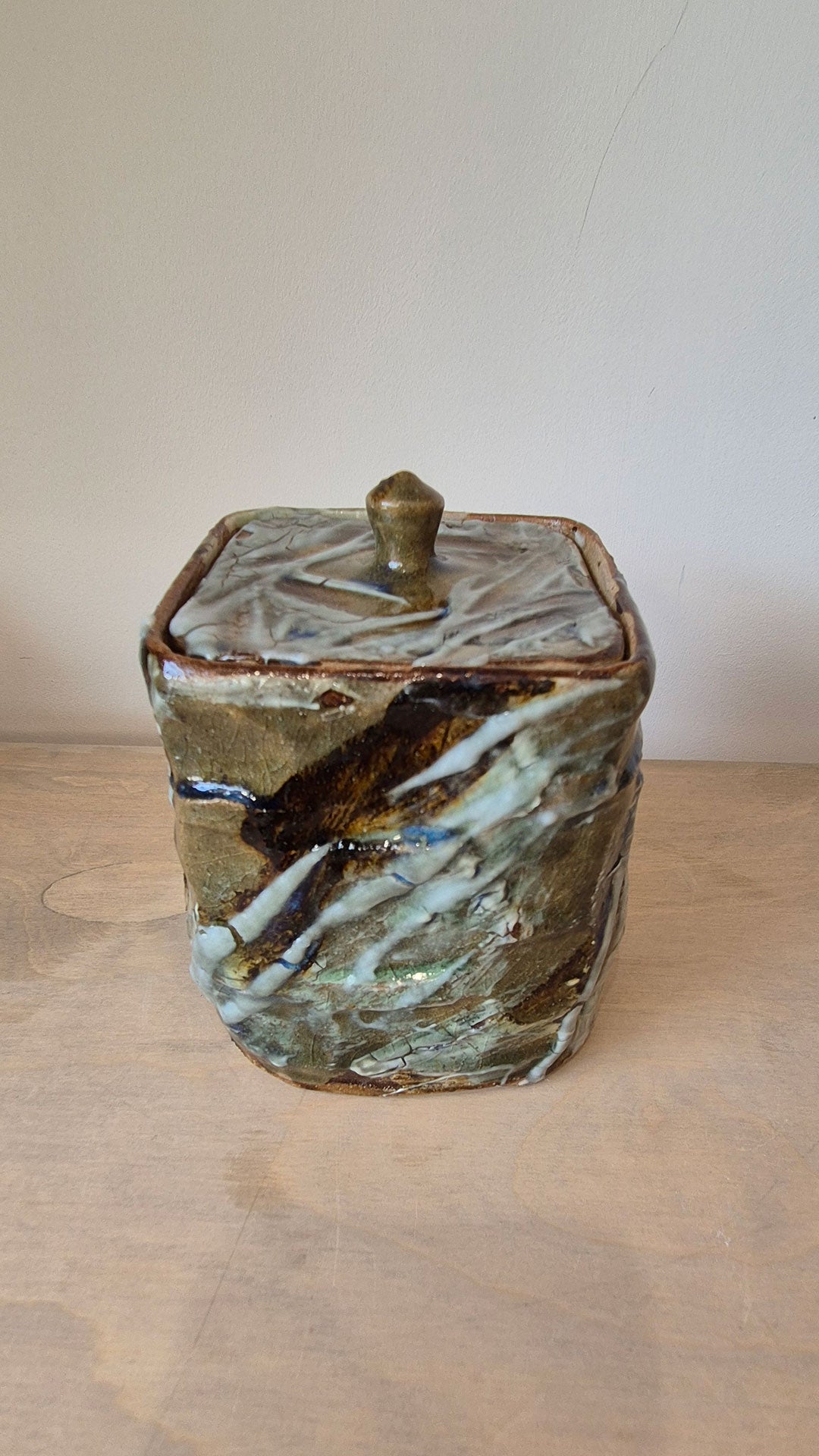 Raymond Toms St Agnes Clay Lidded Jar