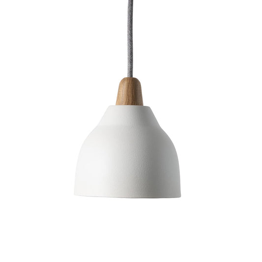 Studio Haran Small Element Ceramic and Oak Pendant Light