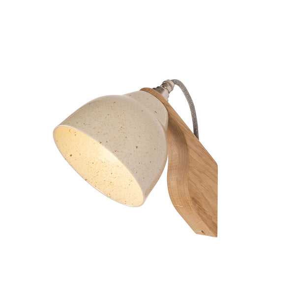 Studio Haran Element Oak and Ceramic Wall Light