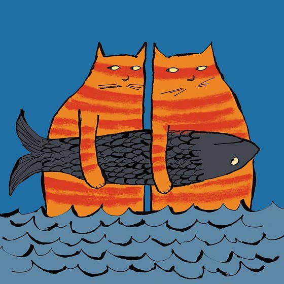 Greetings Card - Bad Cats