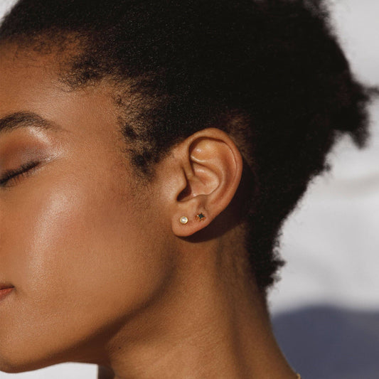 Wanderlust Life - June Moonstone Birthstone Stud Earrings
