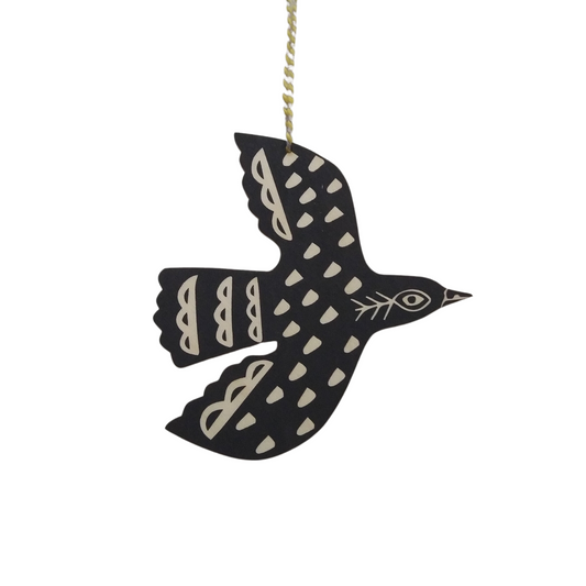 Kate Millbank Mini Hanging Blackbird - Navy