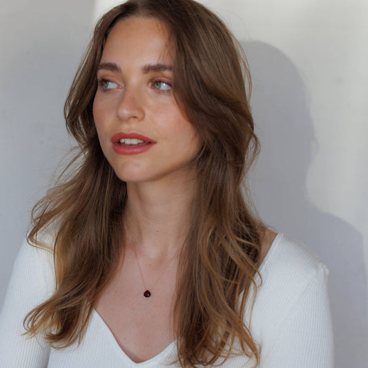 Wanderlust Life January Birthstone Necklace - Garnet