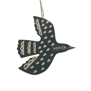 Mini Hanging Blackbird Teal