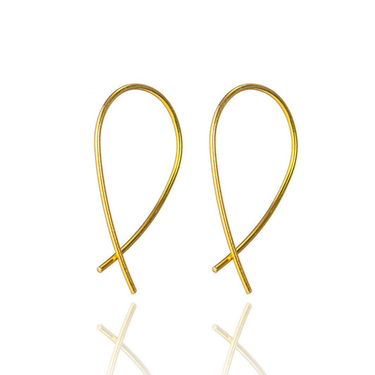 One & Eight Mini Crossovers Earrings - Gold