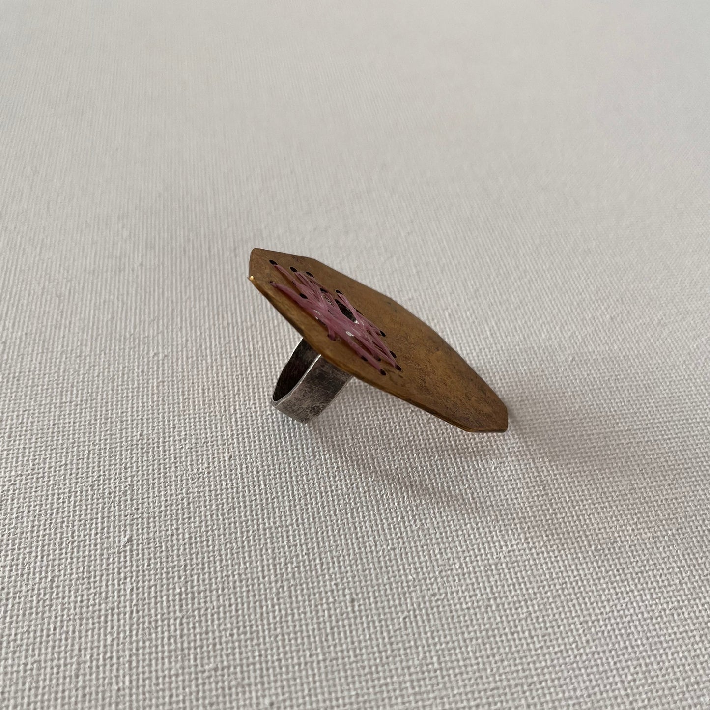 Sarah Drew Brass Ring - Ghost Net