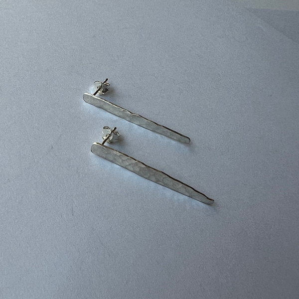 Sarah Drew Medium Eco Silver Shard Stud Earrings