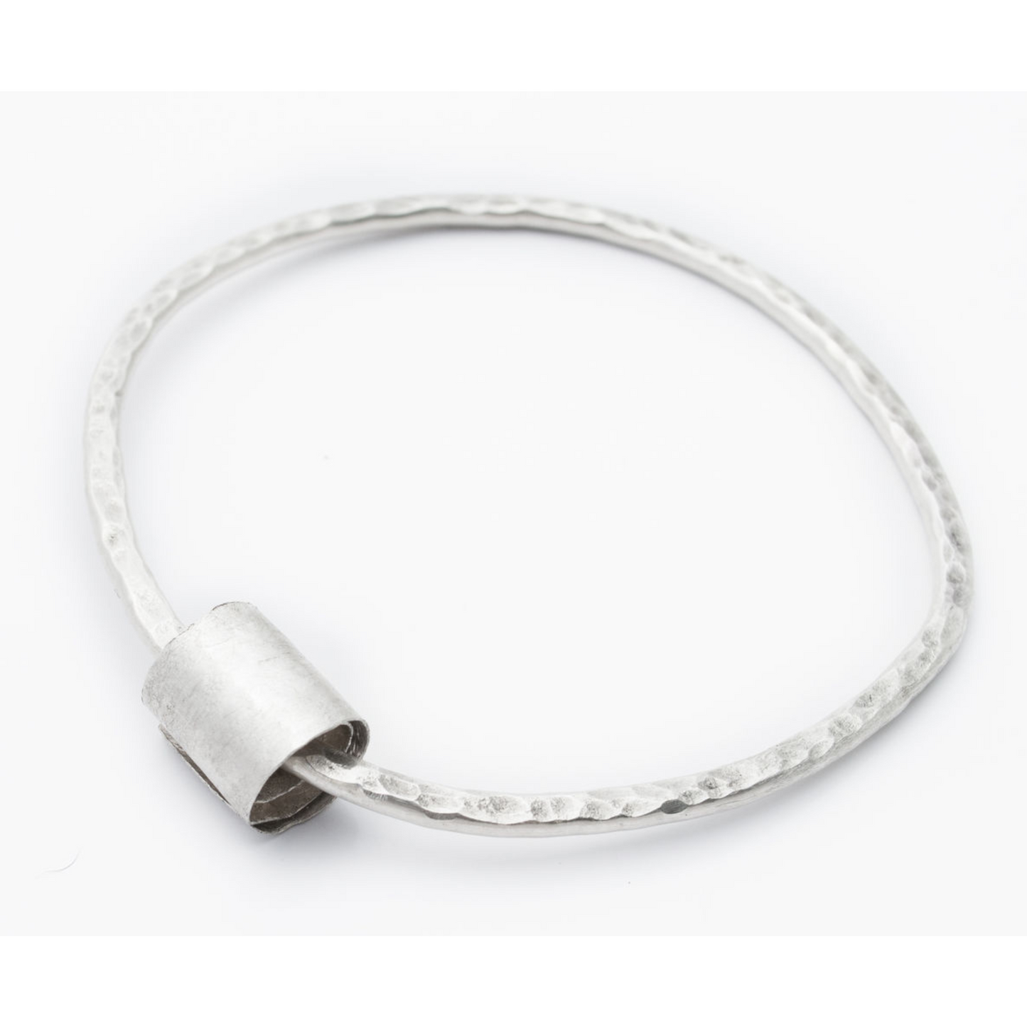 Sarah Drew Hammered Silver Ripcurl Bangle