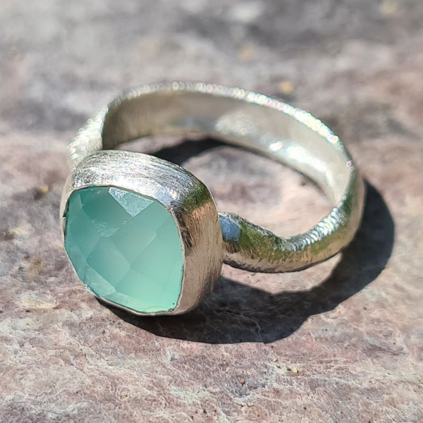 Sarah Drew Chalcedony Silver Ring