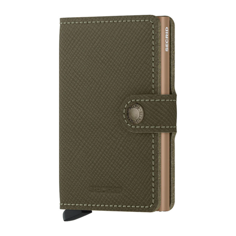 Secrid Mini Wallet - Saffiano Olive