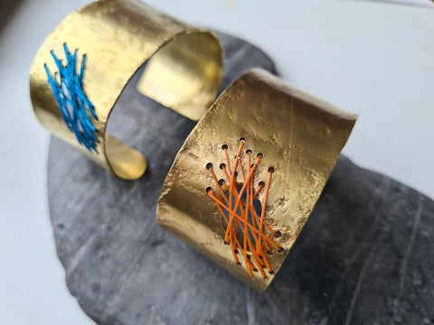 Sarah Drew Hepworth Brass Cuff