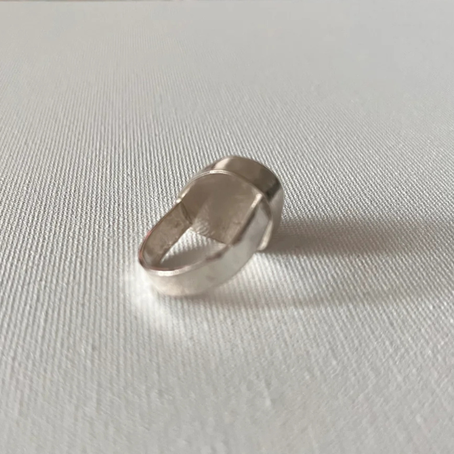 Sarah Drew Eco Silver Ring - Seafoam Green Seaglass