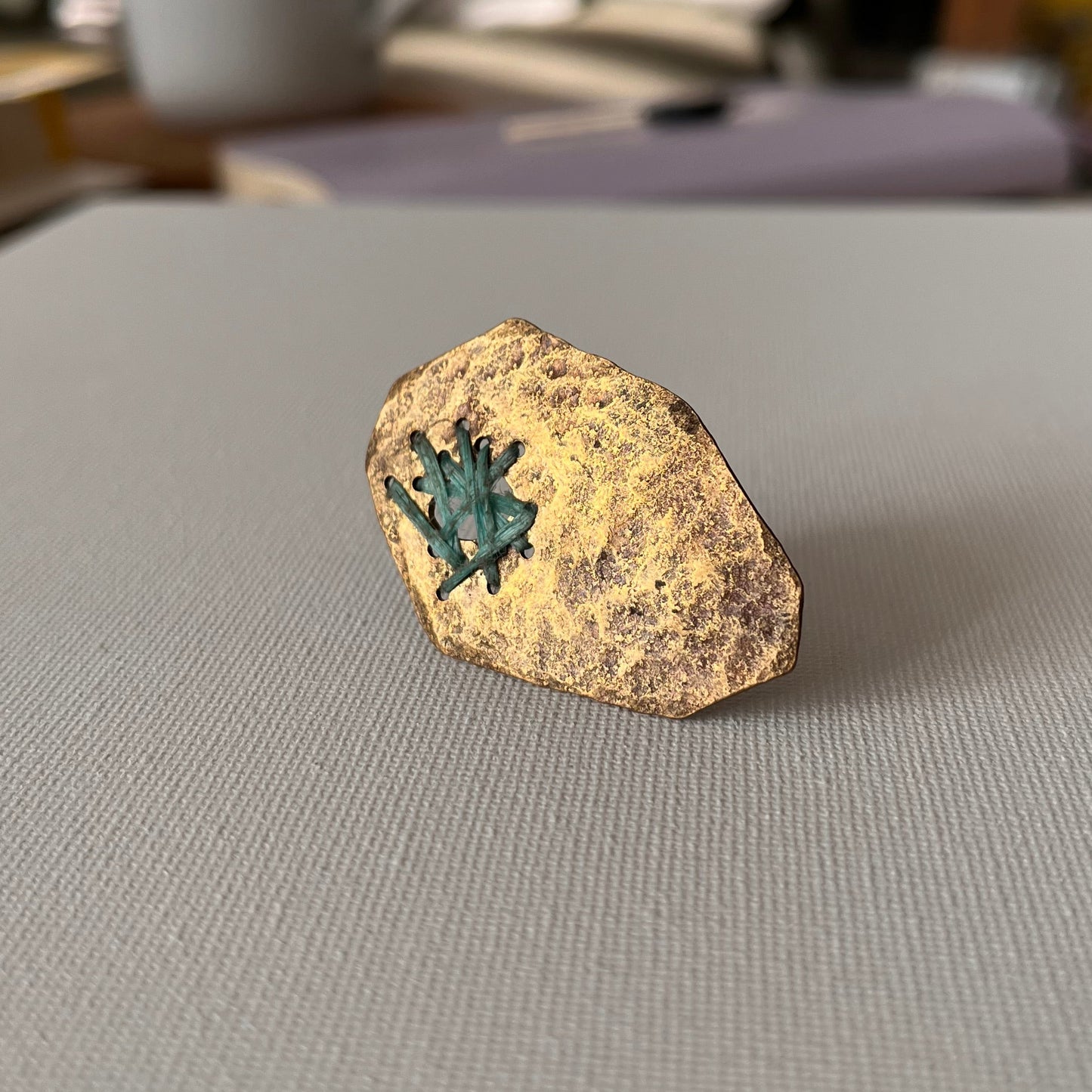 Sarah Drew Brass Ring - Ghost Net