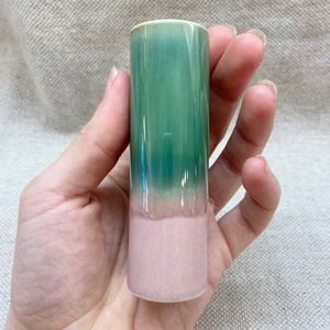 SGW Lab Cylinder Vase Small Pink Green