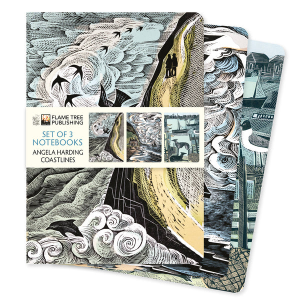 Angela Harding Set of 3 Notebooks - Coastlines