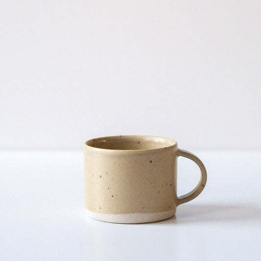 Dor & Tan Ceramic Short Mug - Spelt & Speckled