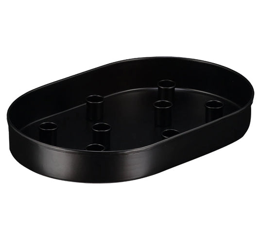 British Colour Standard Large Candle Tray - Jet Black