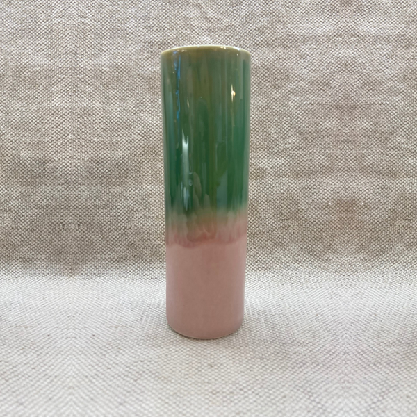 SGW Lab Cylinder Vase Medium Pink Green