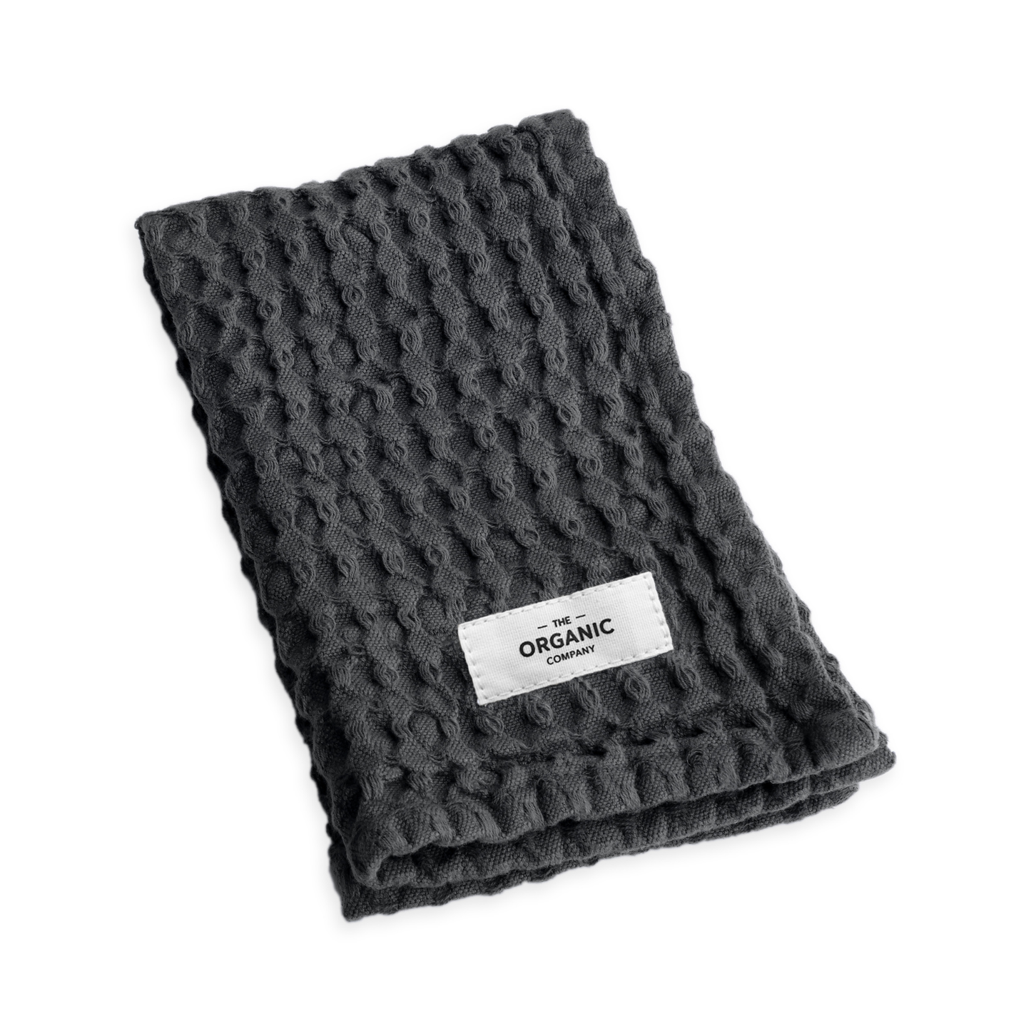 Organic Waffle Wash Cloth - Dark Grey